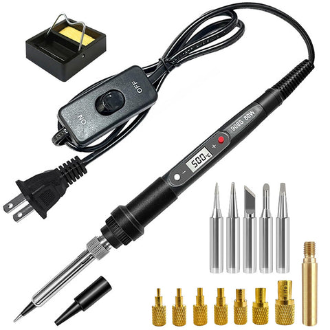 Lunamor 80W soldering iron with precision tip for delicate electronics tasks.