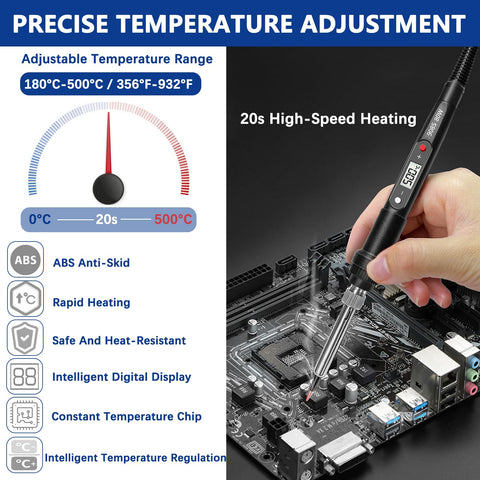 Lunamor 16-in-1 kit with tips for heat-set inserts.