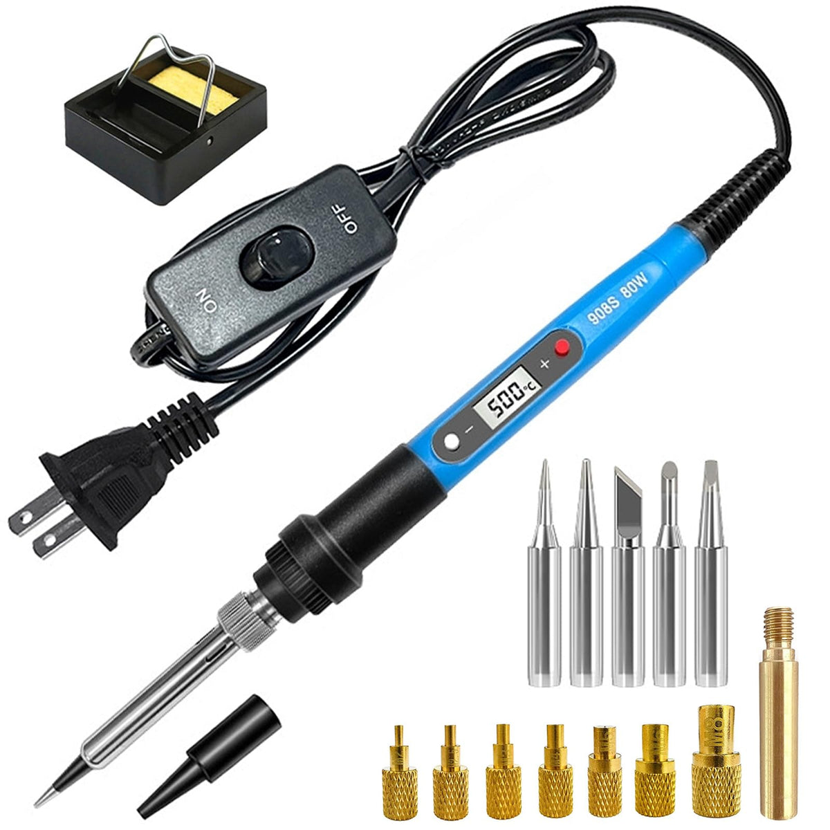 Lunamor 80W soldering iron with LCD display for precise temperature control