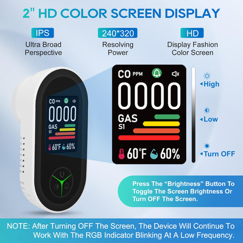 Lunarlipes screen can flip 180° for easy viewing in tight spaces