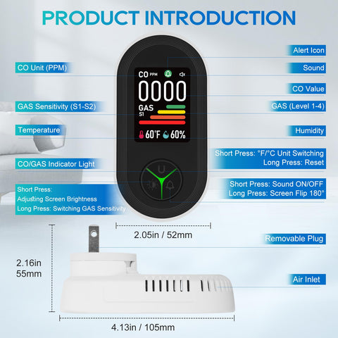 Lunarlipes compact detector fits kitchens and bedrooms for ongoing alerts around the clock
