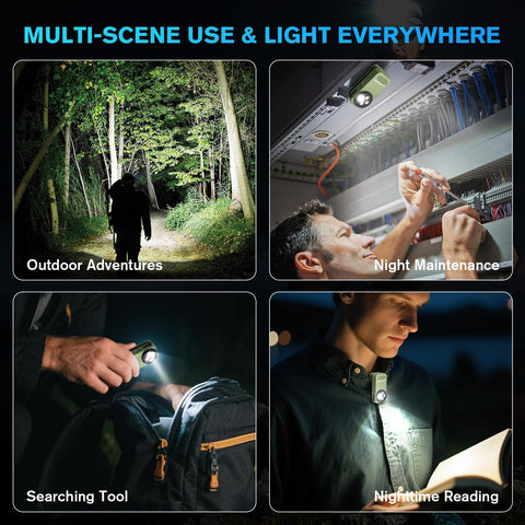 LunaSync 600-lumen beam illuminates distant trails.