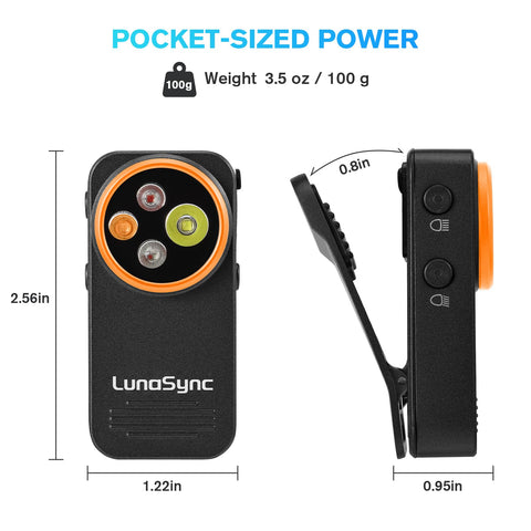 LunaSync EDC with Type-C recharge port for quick charging.