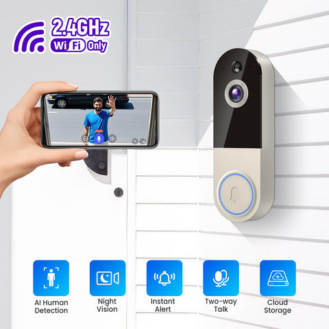 Lunelyx doorbell night vision for visibility in low light.