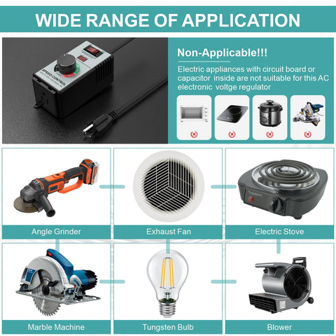 Luney in-use with fans and power tools illustrating versatile control.