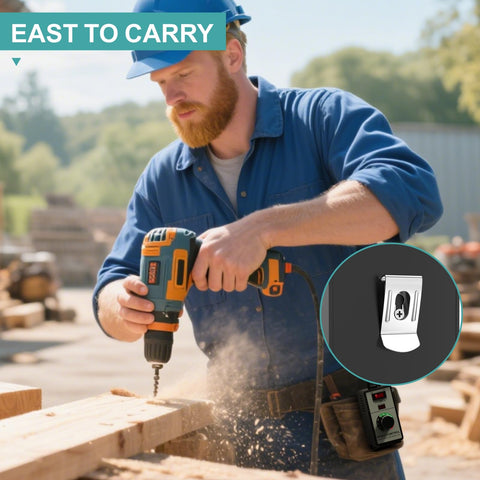 Luney portable design with belt clip for easy carrying during tasks.