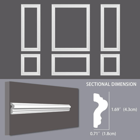 Lunghaa custom design options: paintable trim to fit your room style.
