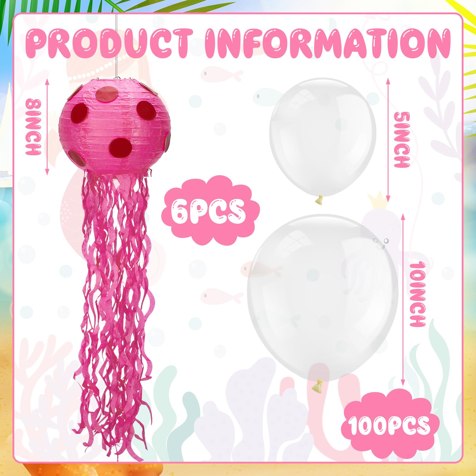 Lunmon clear 5 inch balloons for bright balloon clusters and table accents