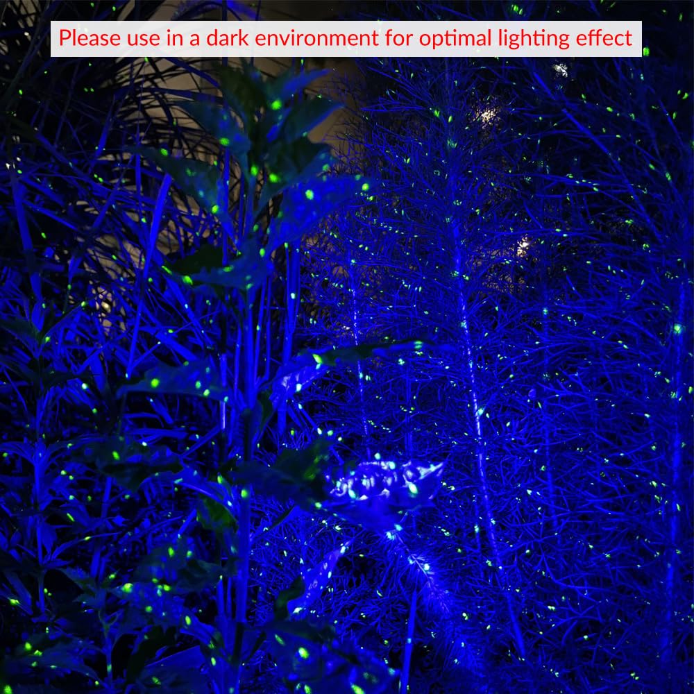 Lunmore Firefly blue nebula cloud effect transforming outdoor walls