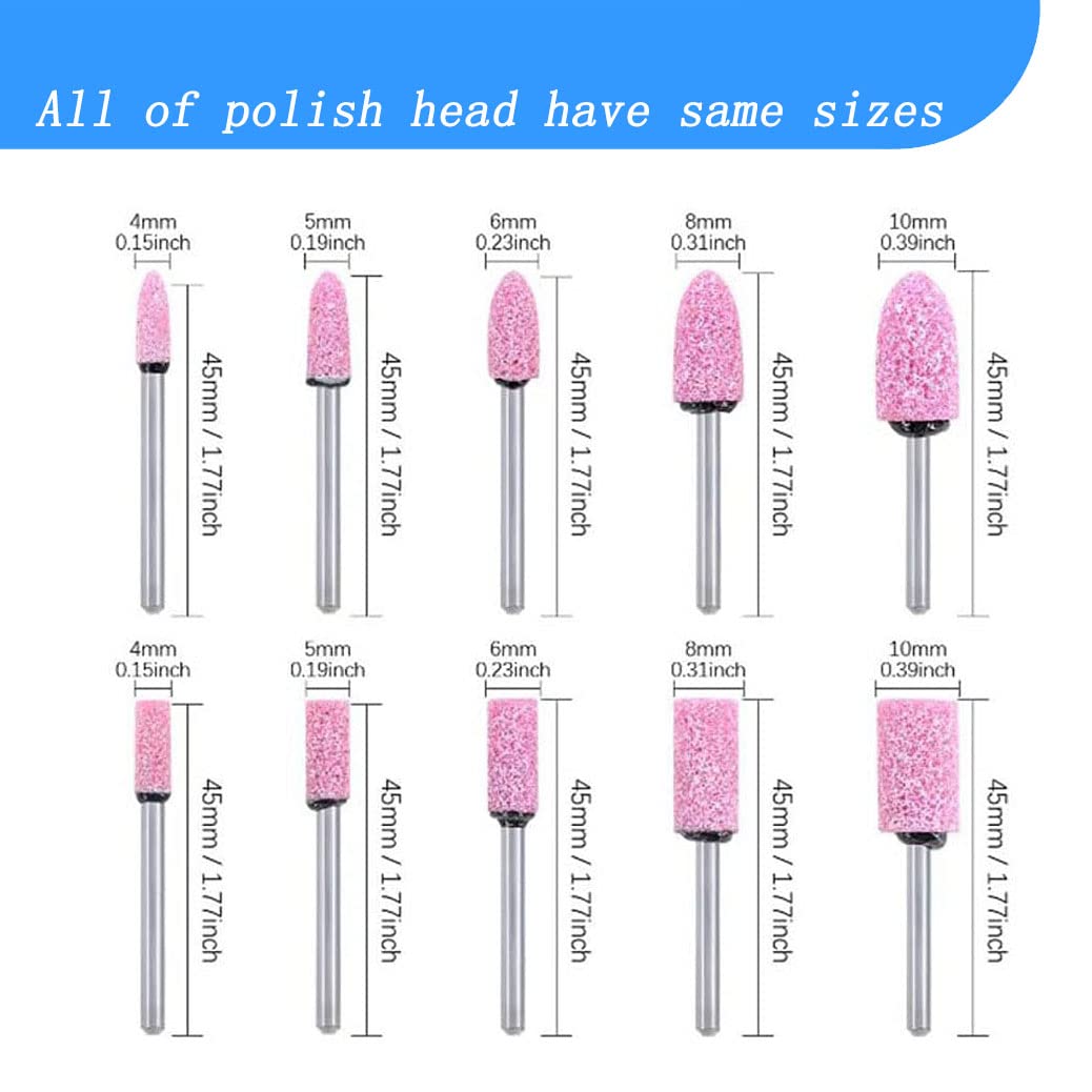 Luo ke bullet bits close-up ideal for detailed polishing in tight spaces
