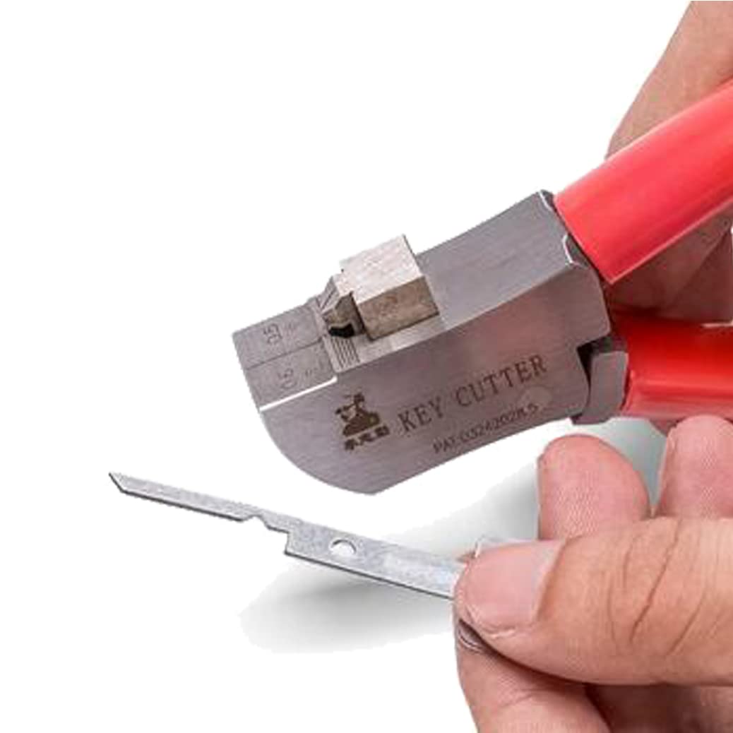 Luo ke key cutter alloy close-up highlights sharp-edged precision for clean results.