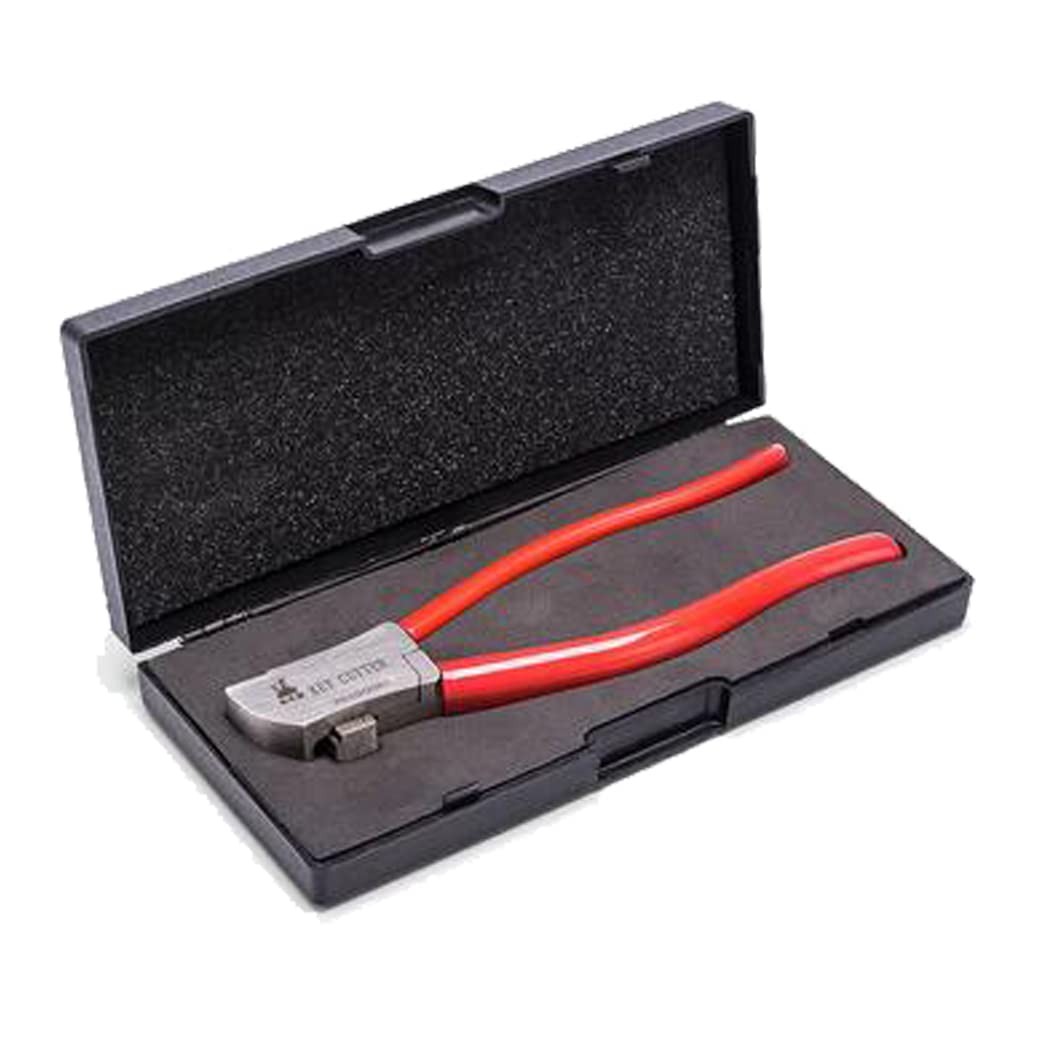 Luo ke key cutter front view shows sturdy alloy construction for durable use.