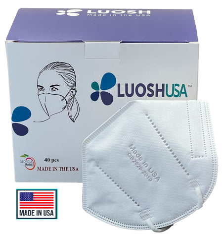 Luosh KN95 mask, packaged for on-the-go hygiene