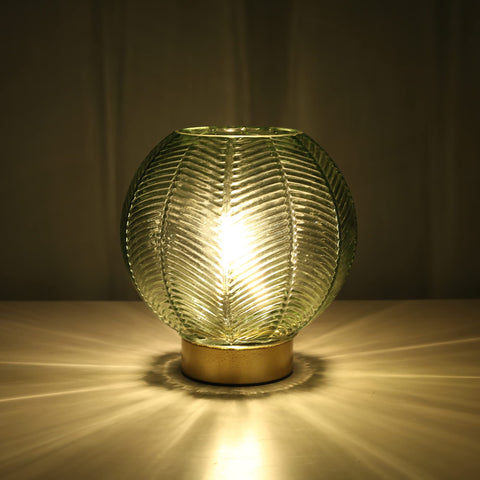 LUSHARBOR battery powered lamp green battery compartment easy access