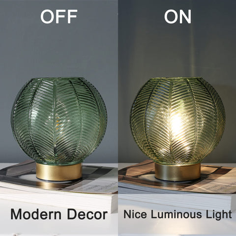 LUSHARBOR battery powered lamp green outdoor use near patio or doorway