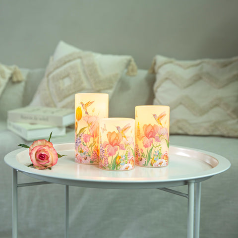 LUSHARBOR flameless candle ideal for dining tables and seasonal decor