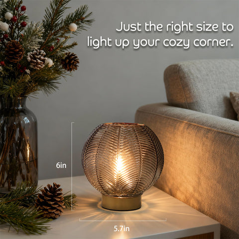 LUSHARBOR outdoor-capable lamp suitable for porch or camping setups.