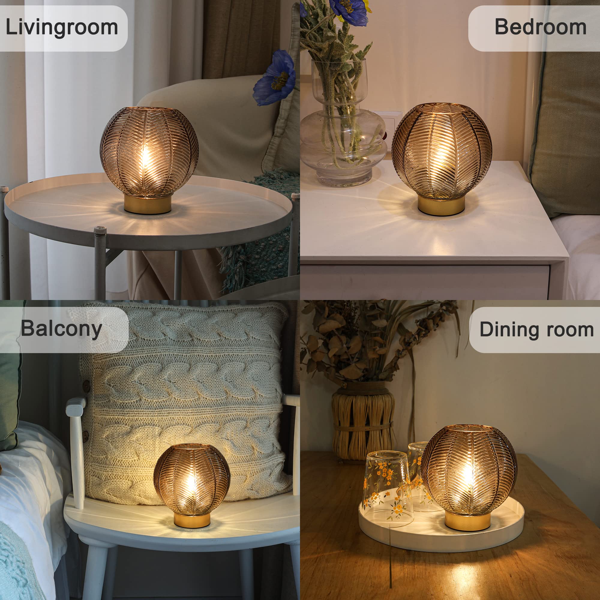 LUSHARBOR waterproof-bottom lamp stays stable on wet or dusty surfaces.