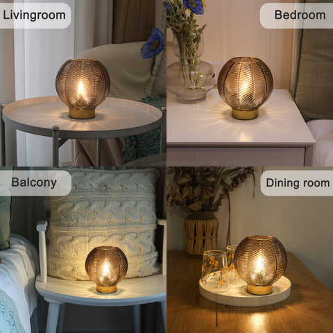LUSHARBOR waterproof-bottom lamp stays stable on wet or dusty surfaces.