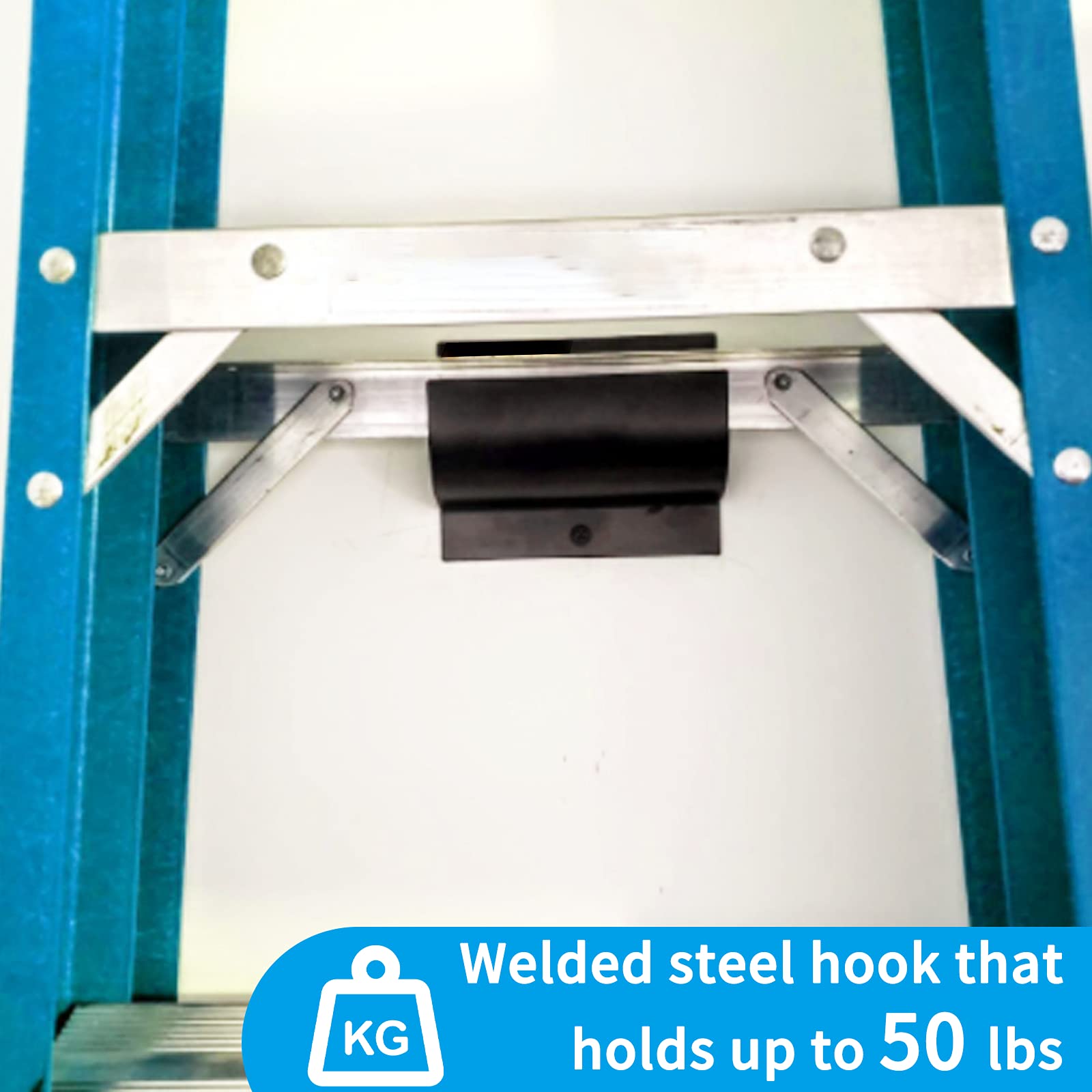 Lusheer wheelbarrow hanger keeping outdoor tools off the floor.