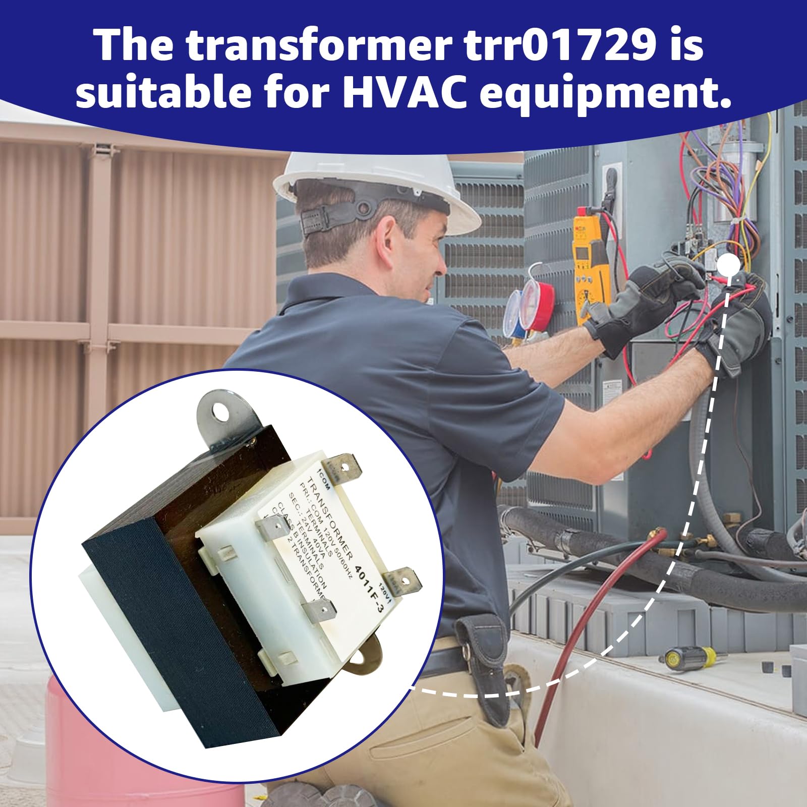 Lusperi transformer side view showing compact profile for tight spaces.