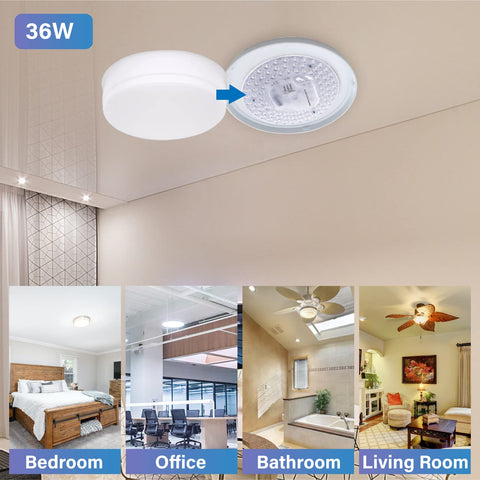 Lustaled 2-pack compact kit for easy install.