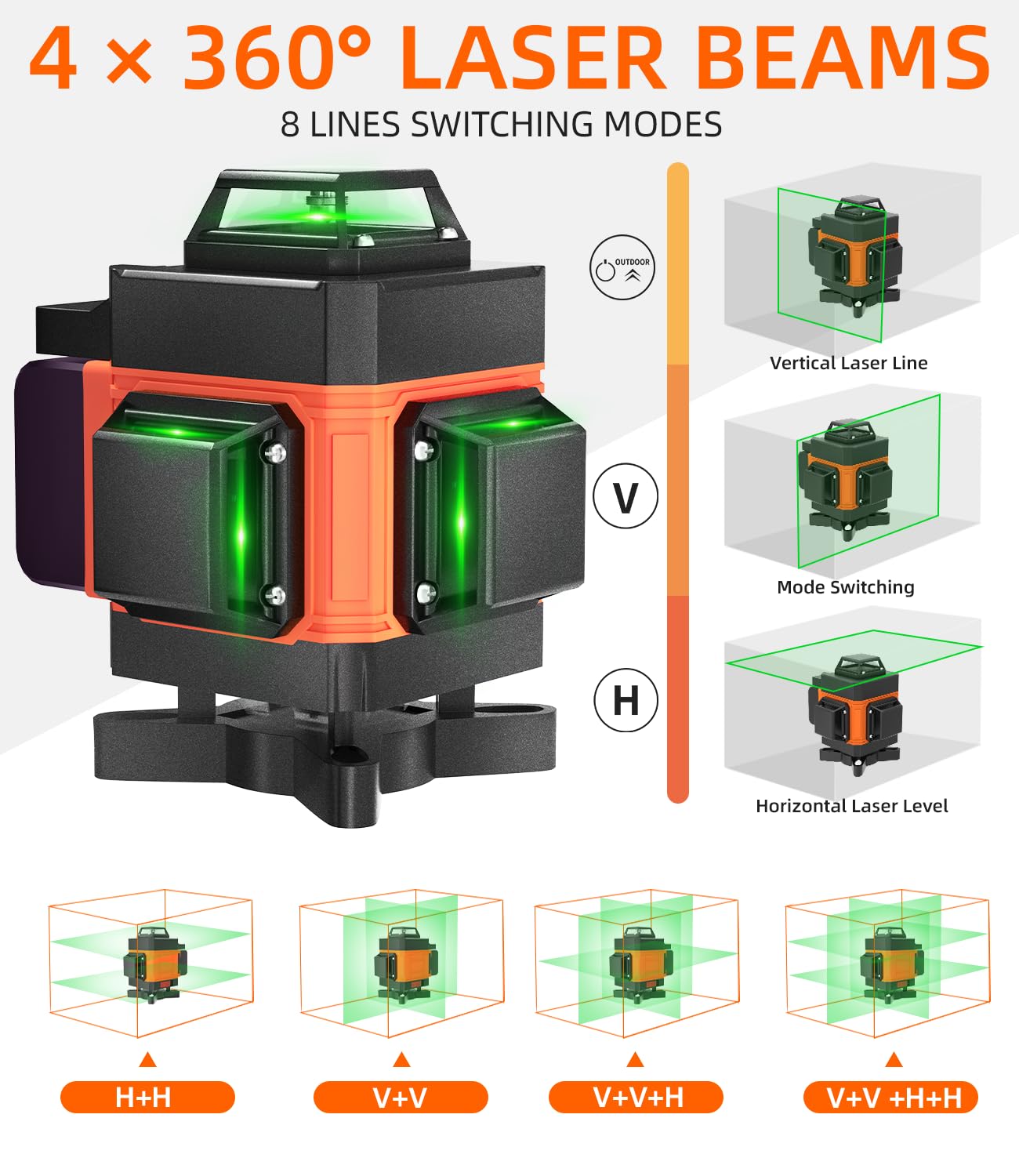Lusweimi 72-inch heavy-duty tripod stabilizes leveling on uneven floors.