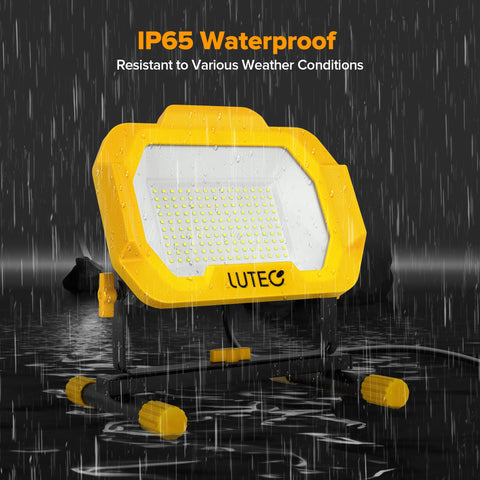 LUTEC 12500 lumens brightness supports detailed work in low-light areas.