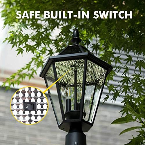 Night-time LUTEC glow under a starry sky with energy-efficient LED
