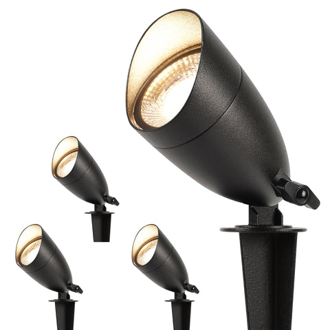 LUTEC 12V low-voltage landscape spotlight, safe path lighting for yards.