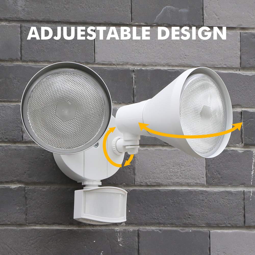 LUTEC adjustable heads allow customizable lighting angles for walkways and entryways.