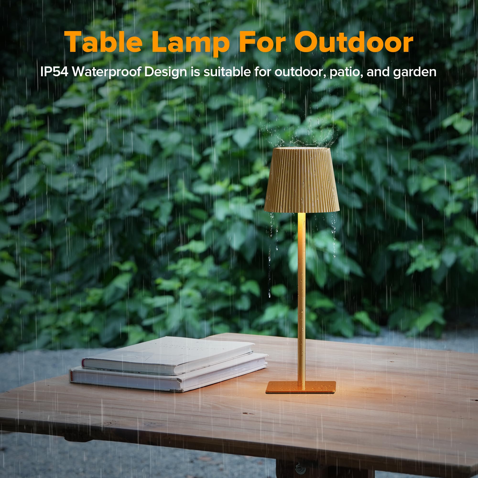 LUTEC durable metal body with non-slip base ensures stable placement.