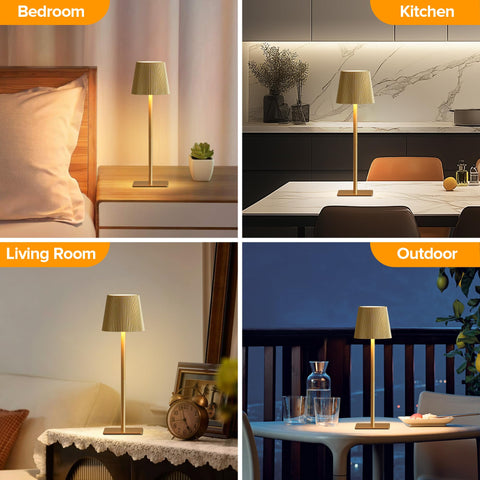 LUTEC touch-control lamp enables quick color and brightness adjustments.