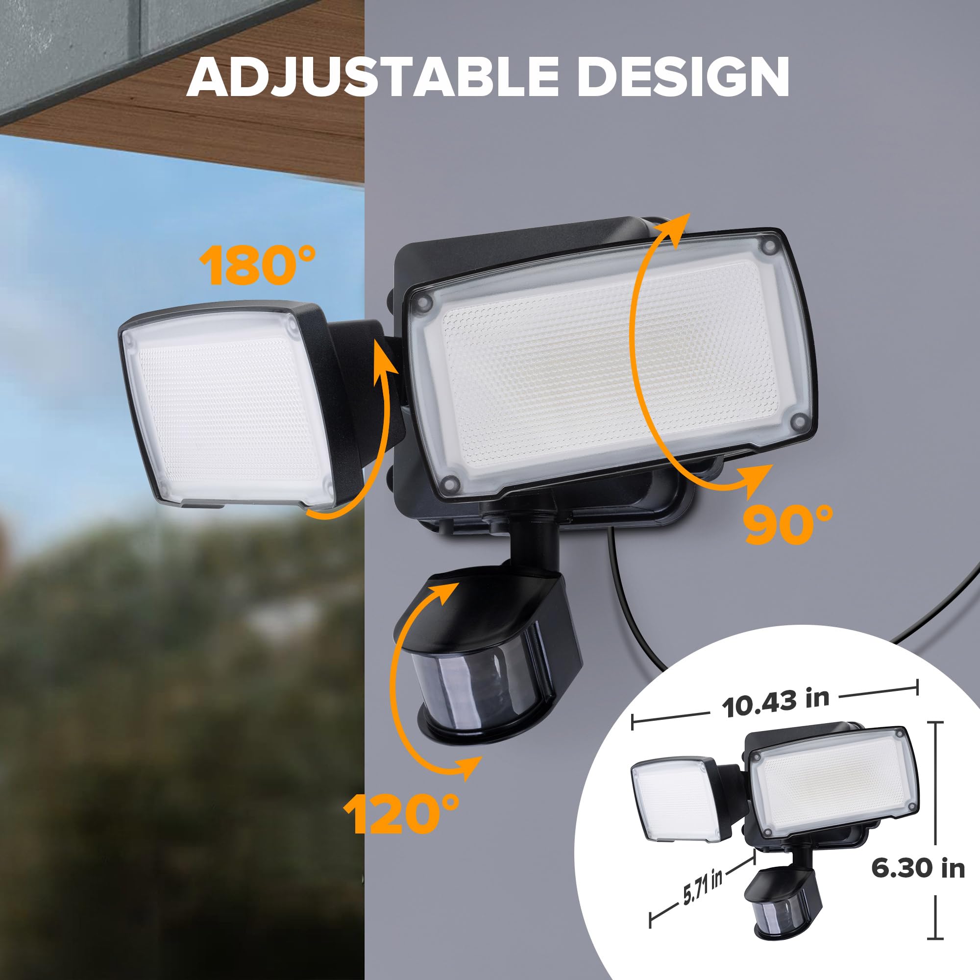 LUTEC 5000K daylight LED beam delivering bright, neutral white illumination.