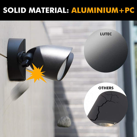 LUTEC 6222B 5000K daylight glow illuminates entryways clearly