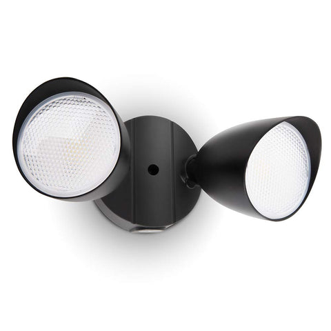 LUTEC 6222B-D2D dual-head flood light with adjustable heads for customizable outdoor coverage.