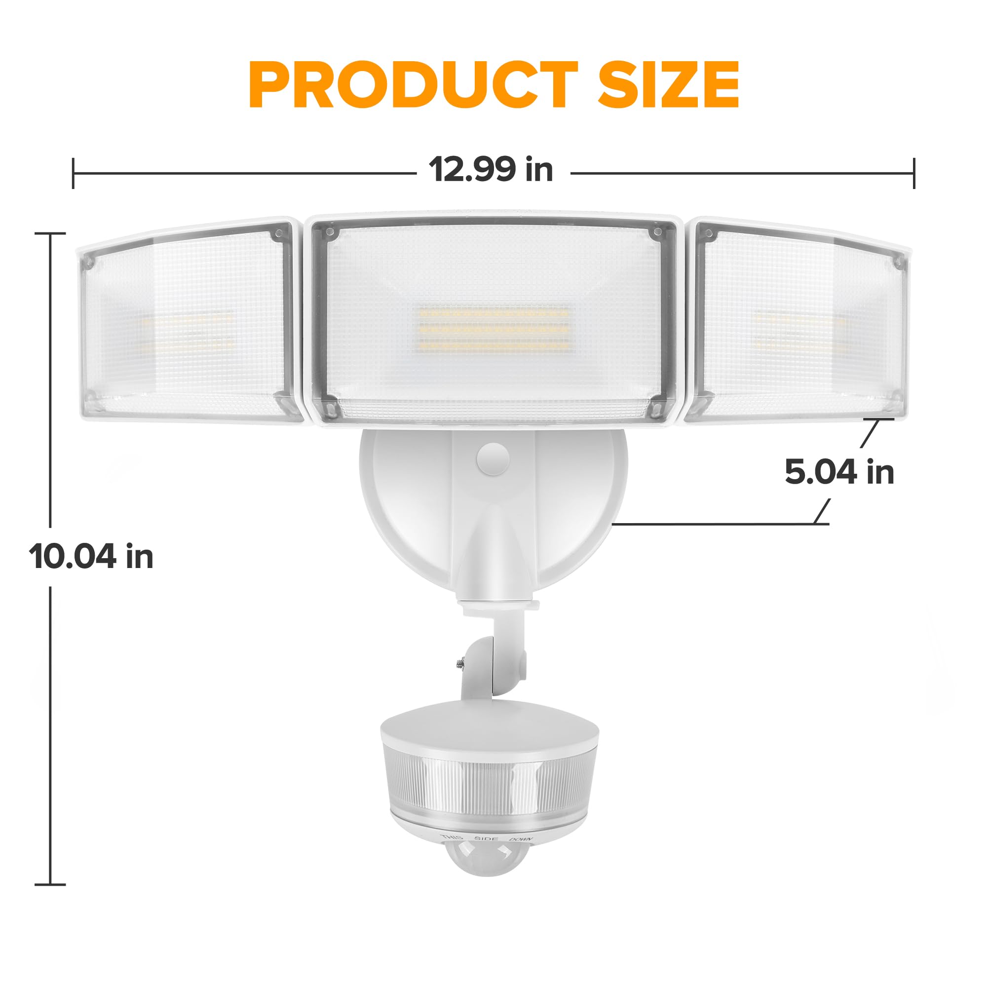 Bright 5000K daylight LED from LUTEC providing crisp outdoor illumination.