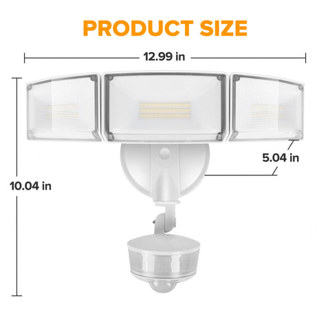 Bright 5000K daylight LED from LUTEC providing crisp outdoor illumination.
