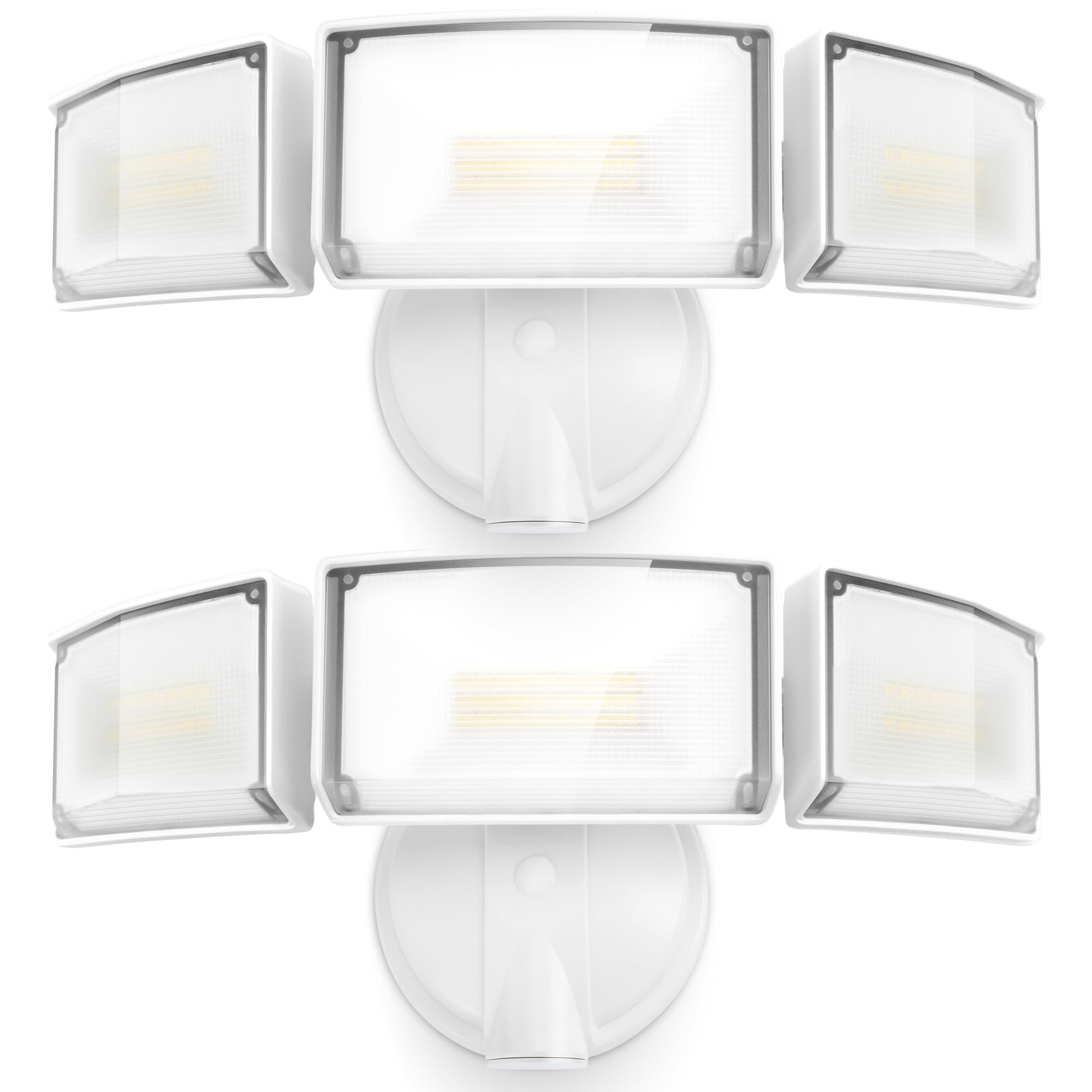 LUTEC 75W flood light wall-mount setup for garages and porches.