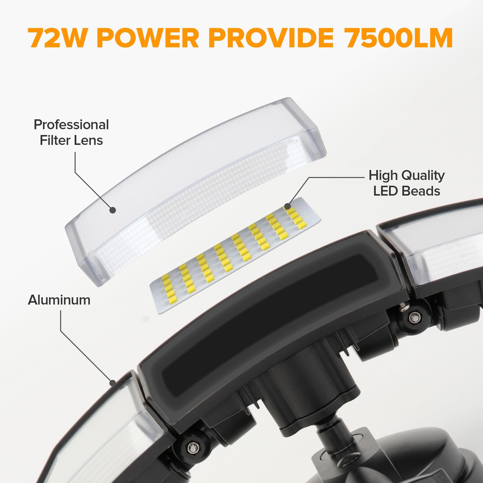 LUTEC durable aluminum construction ensures long-lasting outdoor performance
