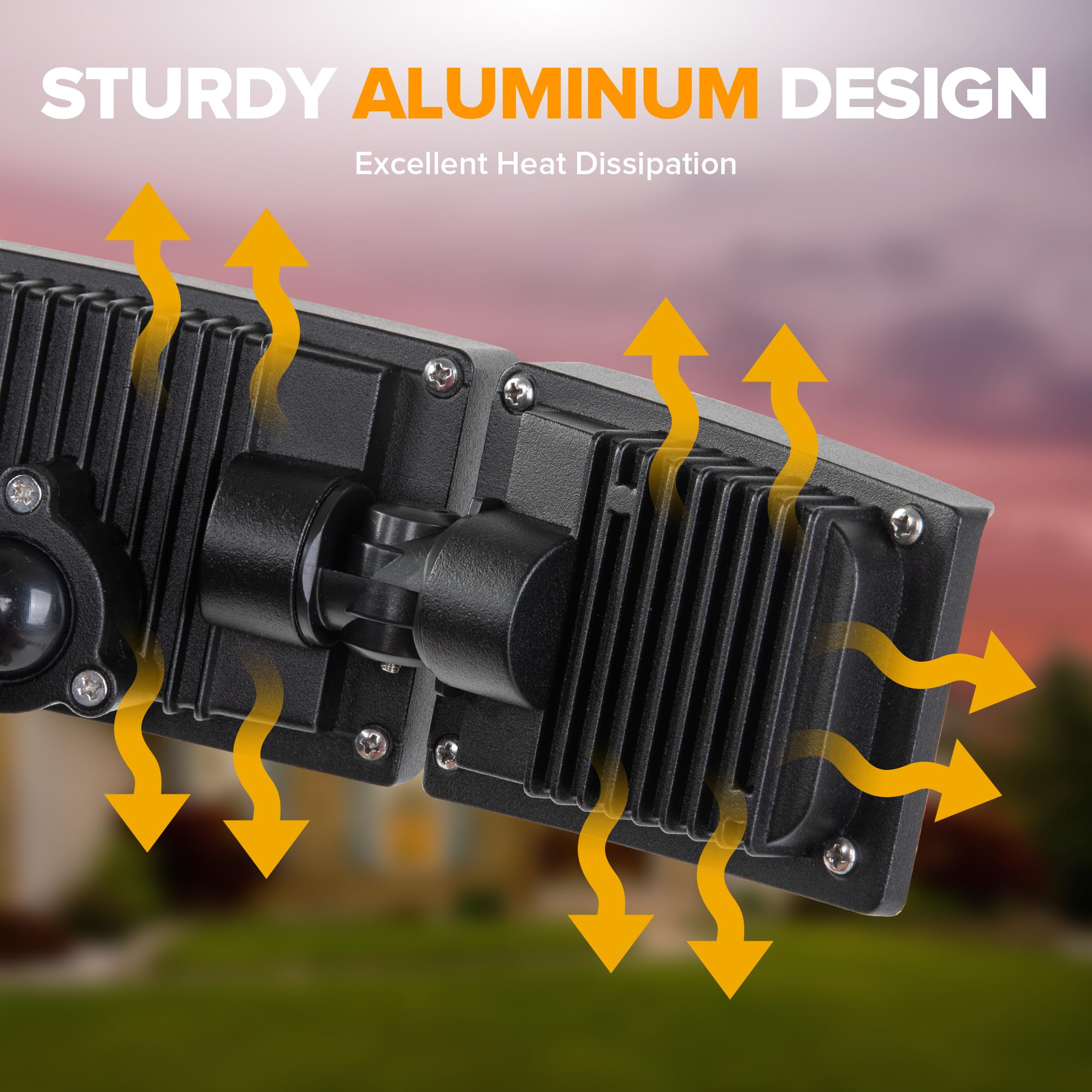 LUTEC aluminum body ensures durability and long-lasting performance