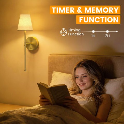 LUTEC color-temperature adjustable light supports cozy nights or bright tasks.