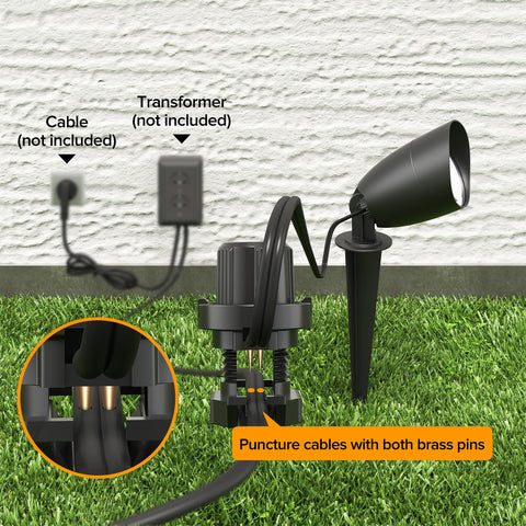 LUTEC die-cast aluminum outdoor light, durable garden spotlight for years.