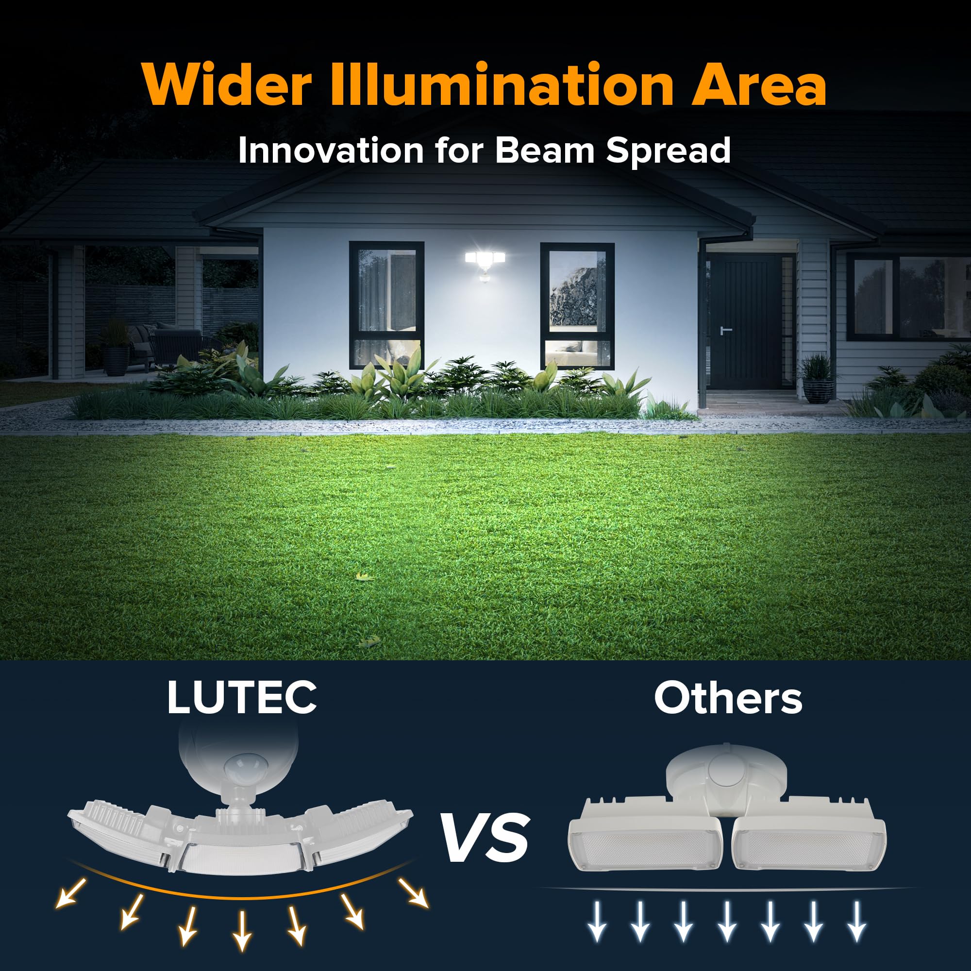 LUTEC driveway and porch lighting enhances safety and visibility