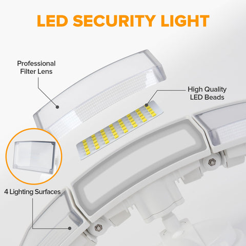 LUTEC flood light with mounting accessories for easy installation.