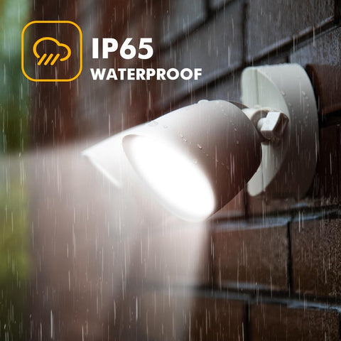 LUTEC floodlight ideal for driveways and entryways with enhanced safety.