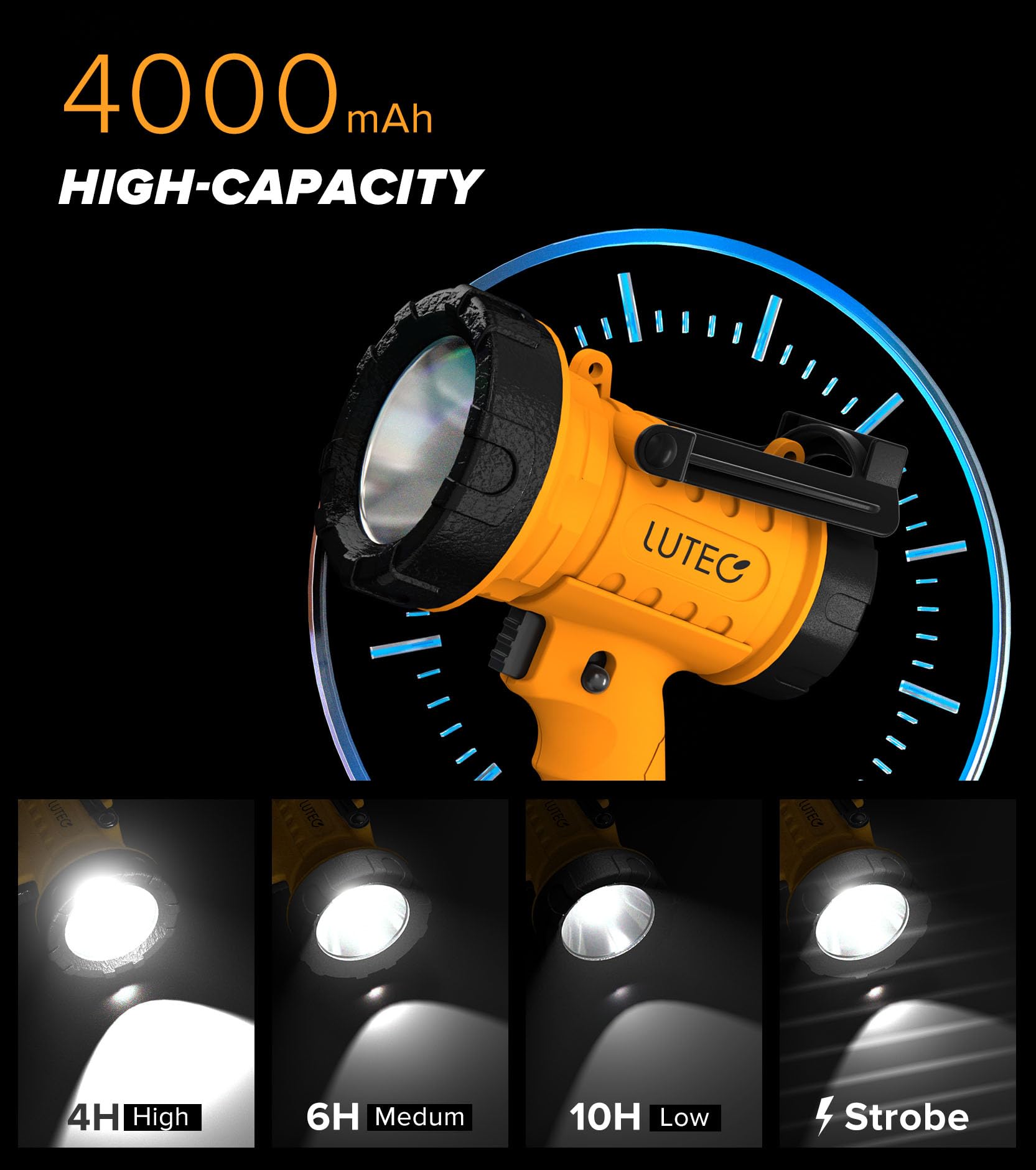 LUTEC IP67 waterproof spotlight ready for rugged conditions