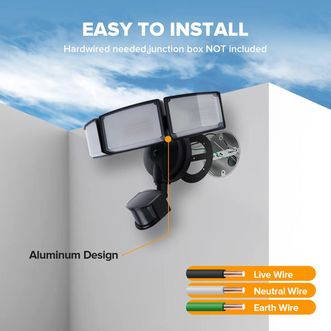 LUTEC 7500 lumens delivers bright visibility for entryways