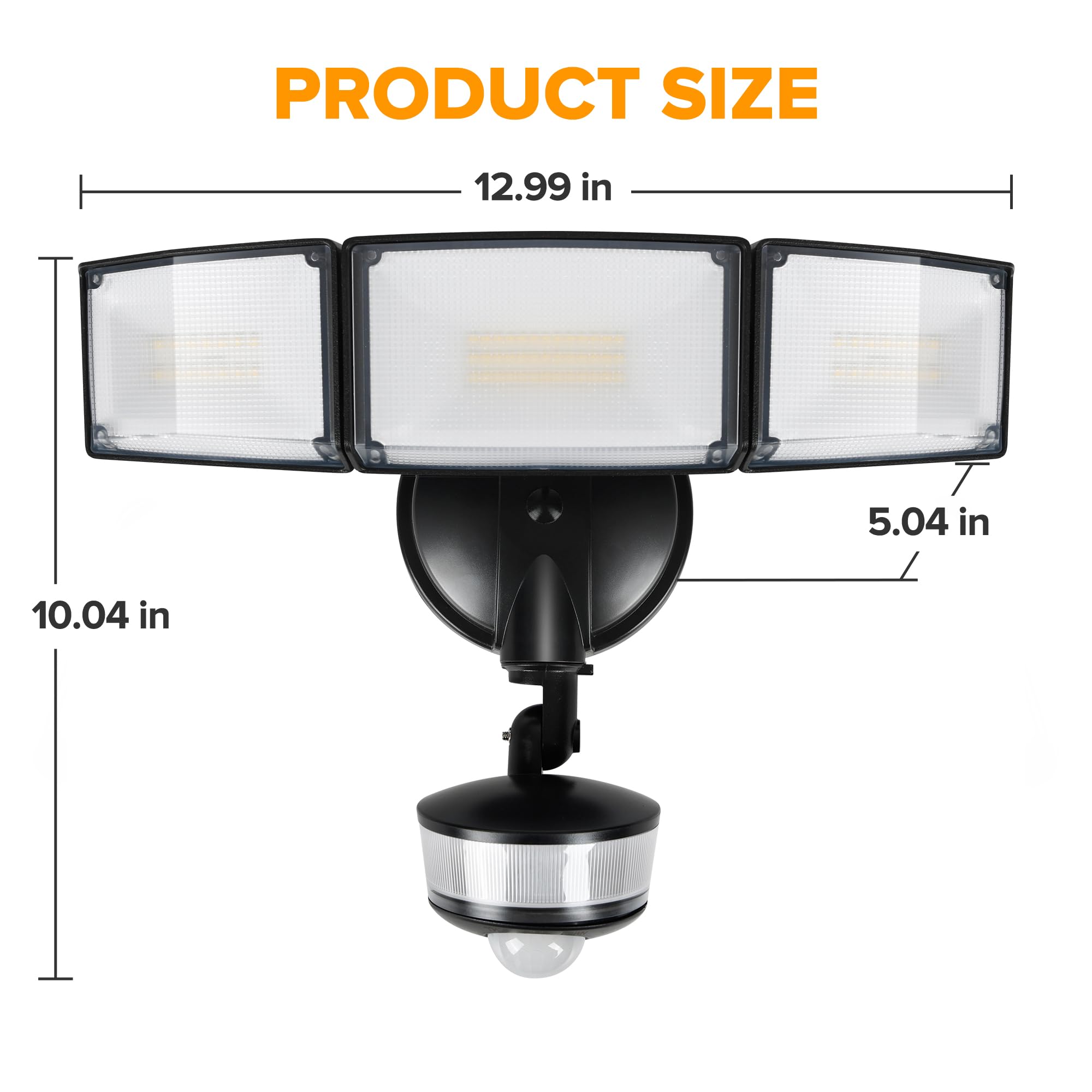 LUTEC manual override mode enables continuous lighting for chosen periods