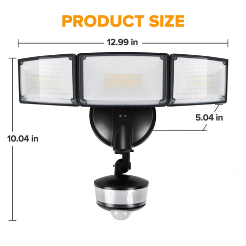 LUTEC manual override mode enables continuous lighting for chosen periods